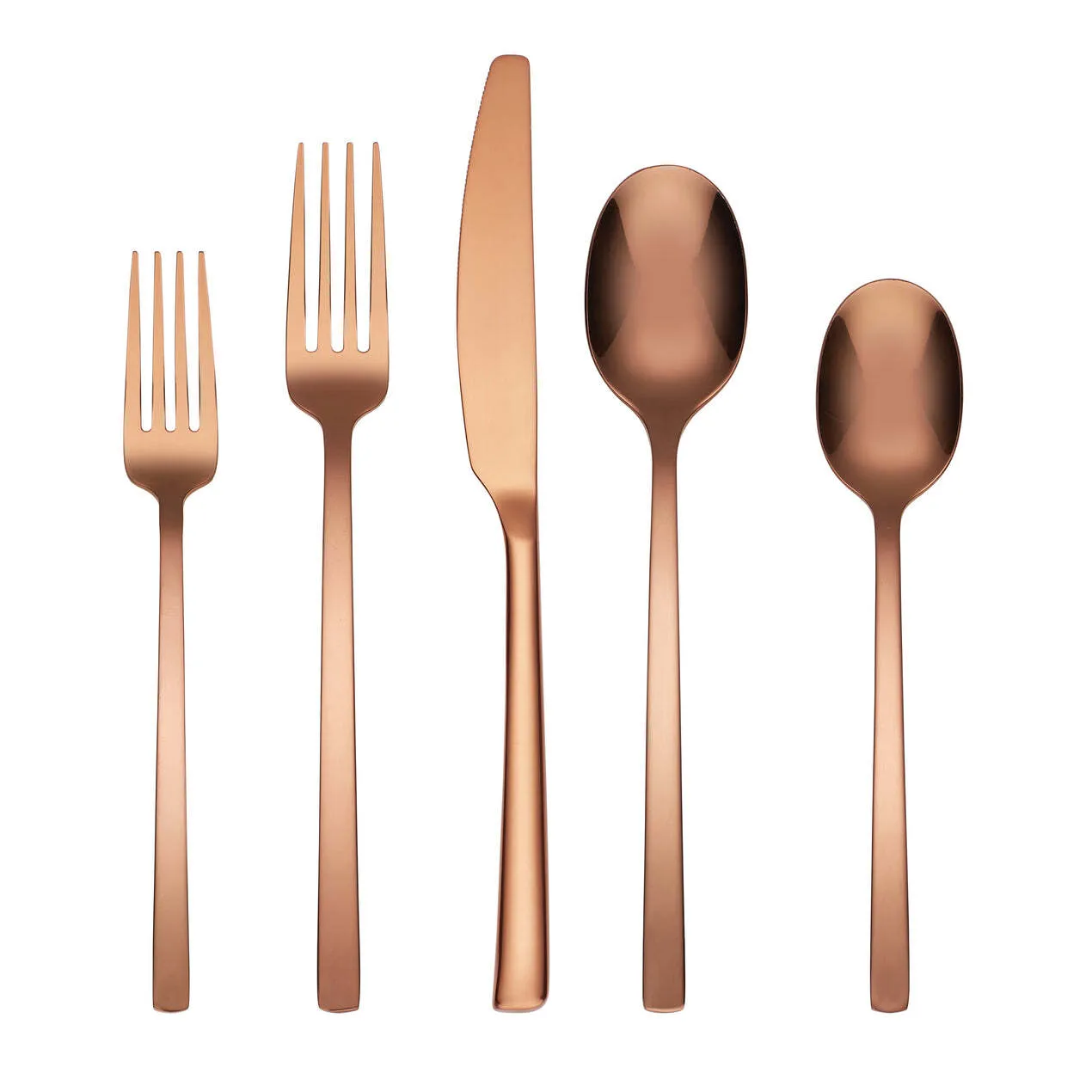 Copper Flatware Set