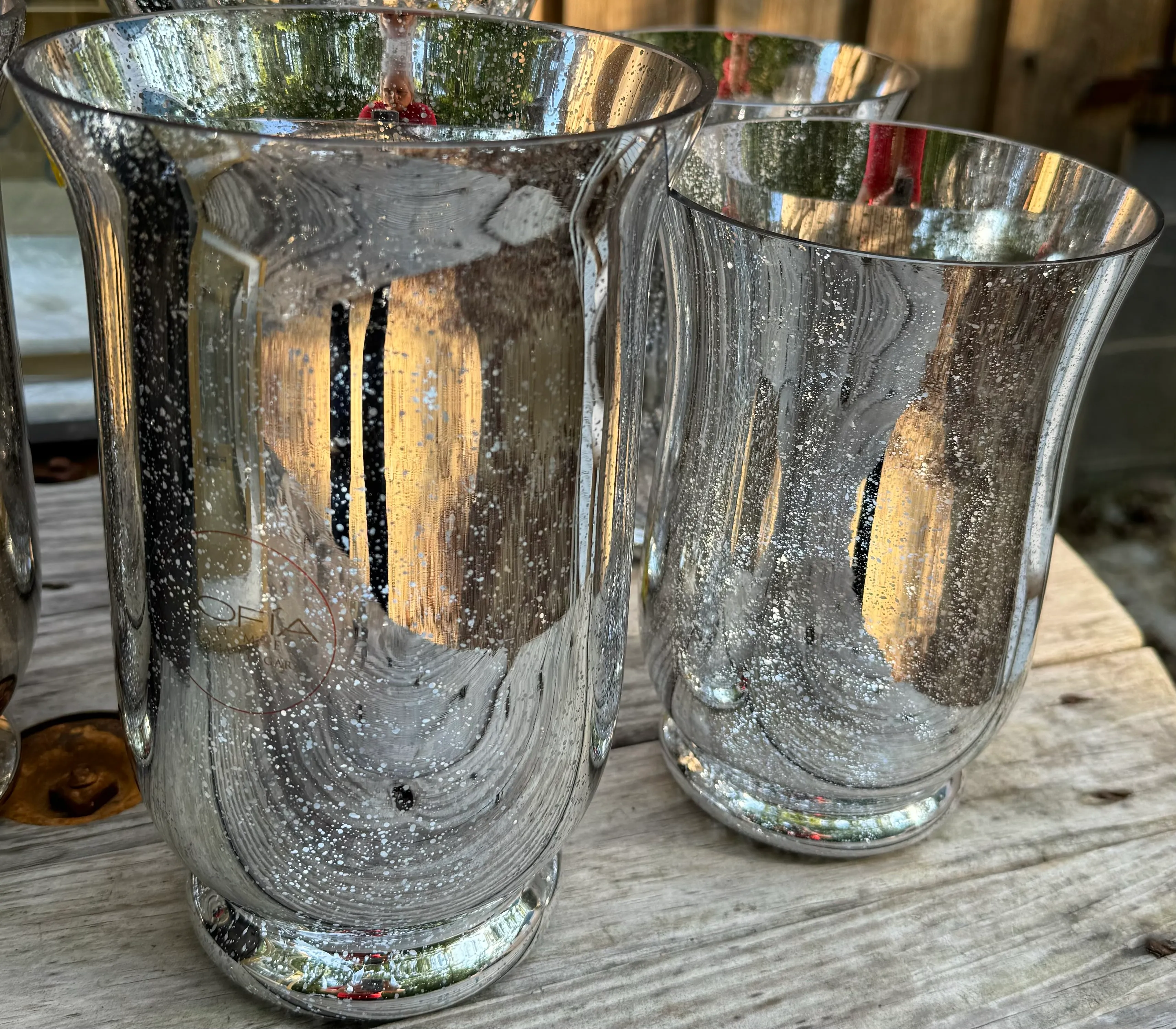 Large Silver vases