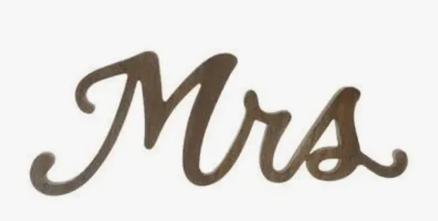 Brown Wood Mr. & Mrs. 