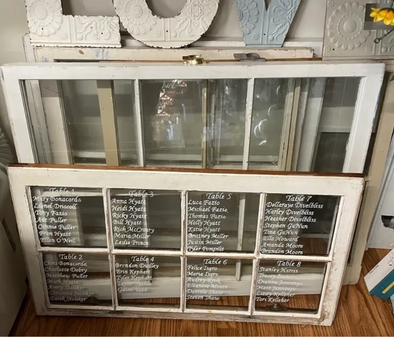 8-Pane Cream Window