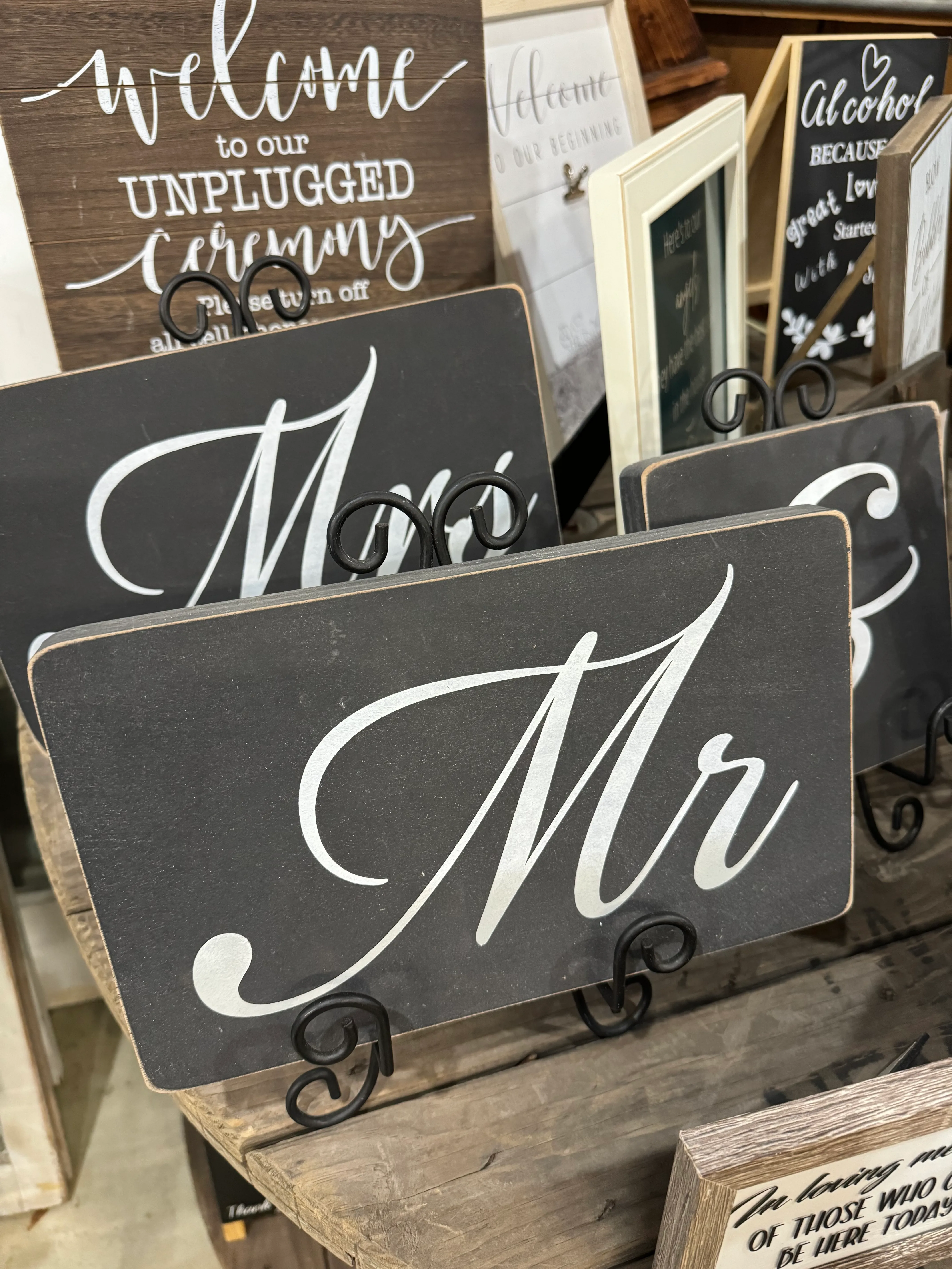 Mr & Mrs Gray Blocks with Easels
