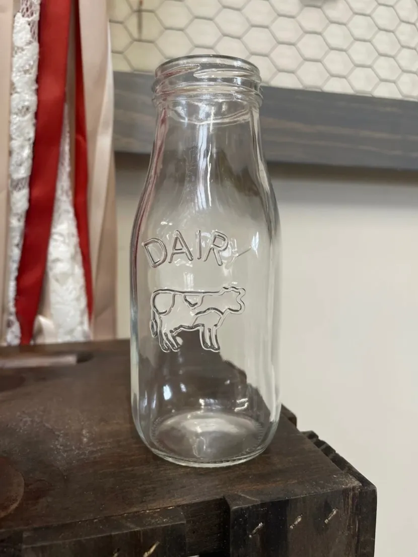 Cow/Dairy Milk Bottles/Bud Vases