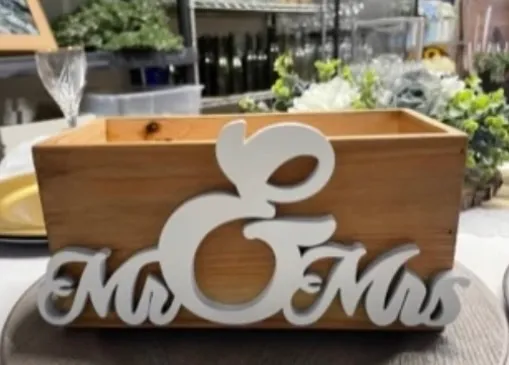Mr & Mrs Card Box