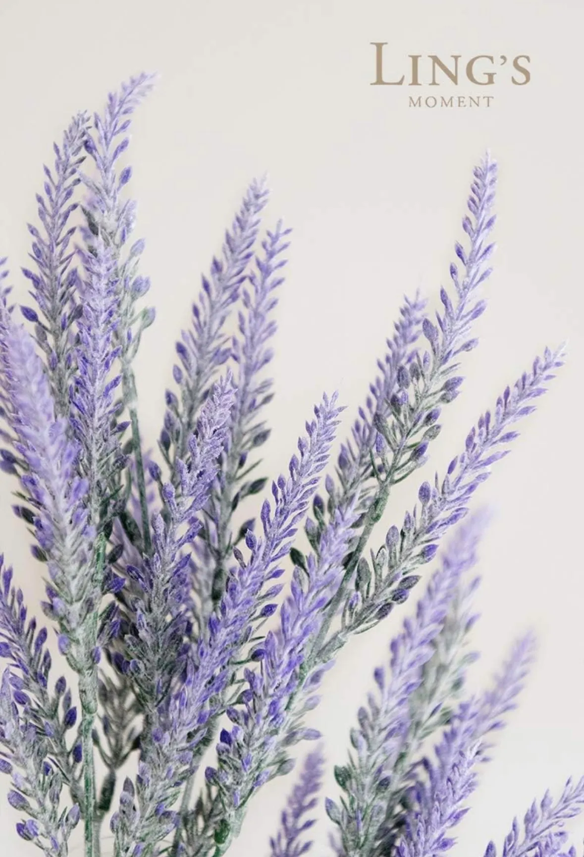 Ling’s Moments Artificial Purple Lavender Bunches
