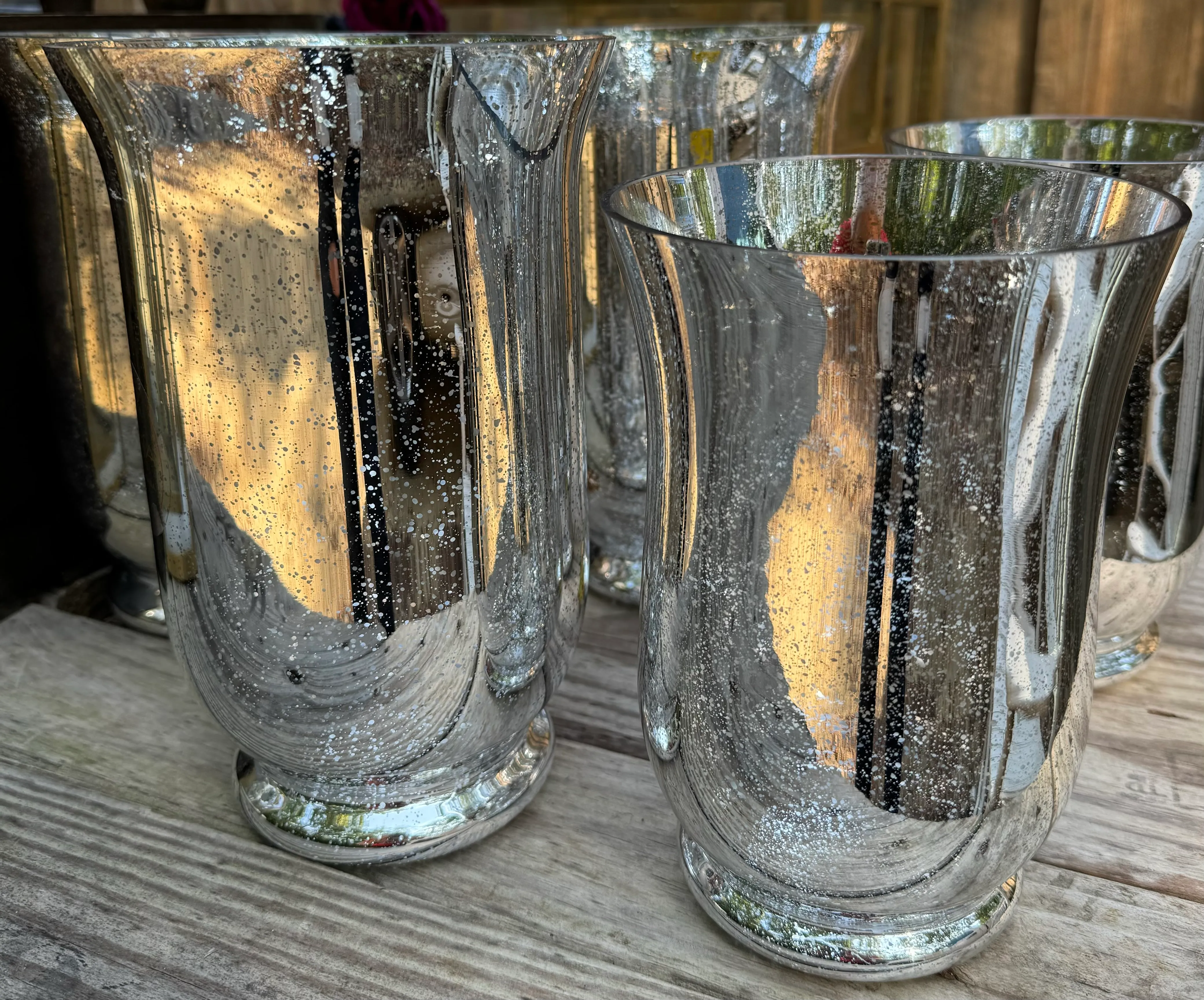 Medium Silver vases