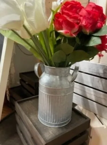 Ribbed Metal Buckets