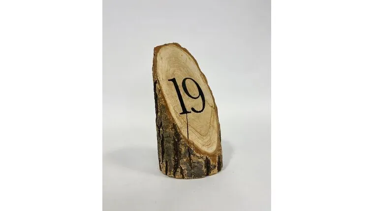 Wood Stump Table Numbers (1-10)