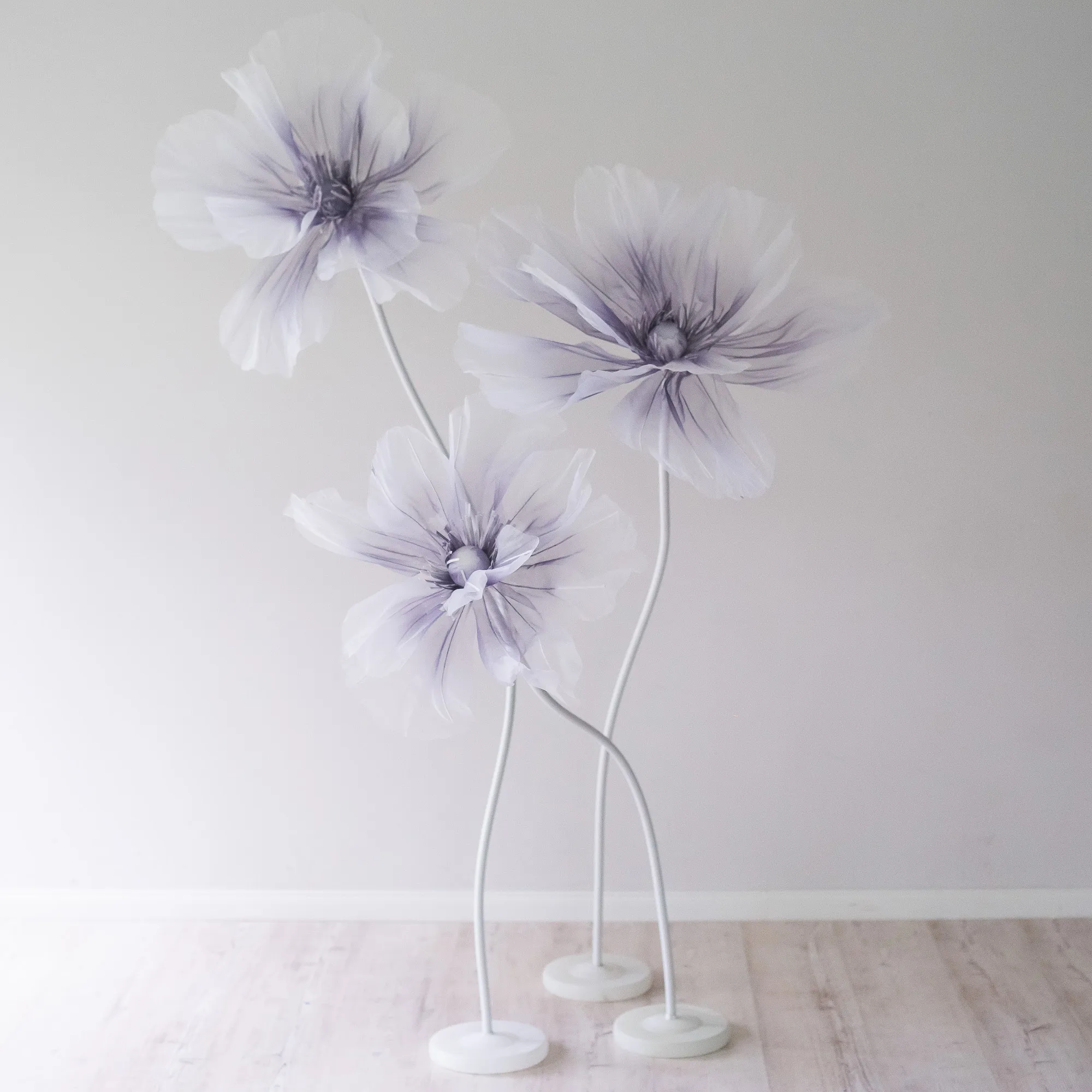 3 x XL LILAC flower