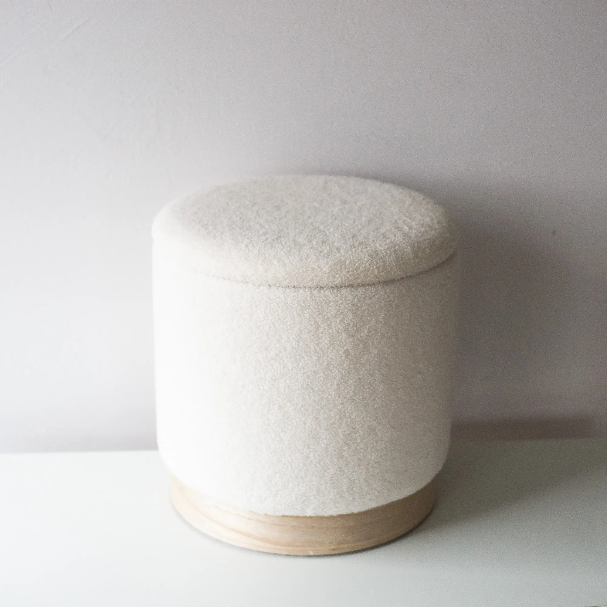2 x Pouf WHITE