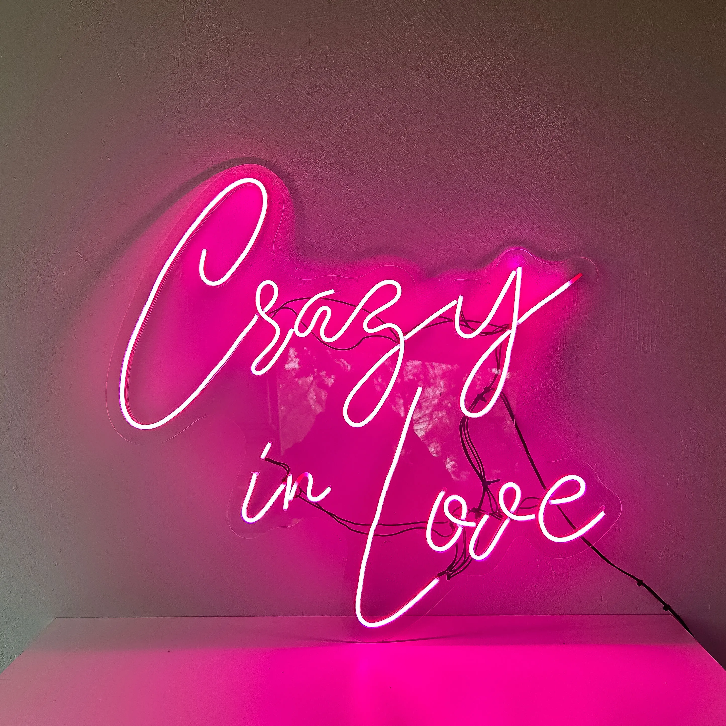 Neon sign CRAZY IN LOVE