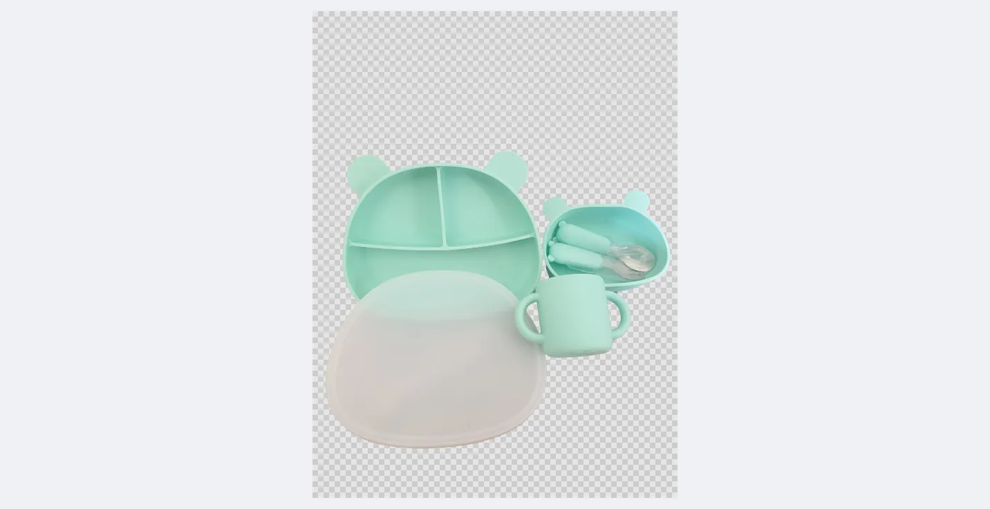 Silicone "BEAR" Dinner Set