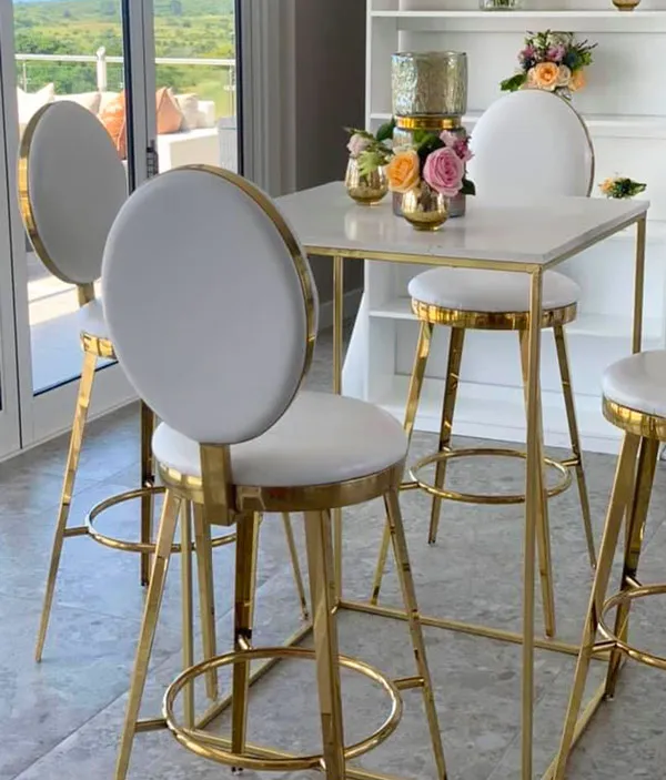Bar Table Modern White Gold ZAD Hiring
