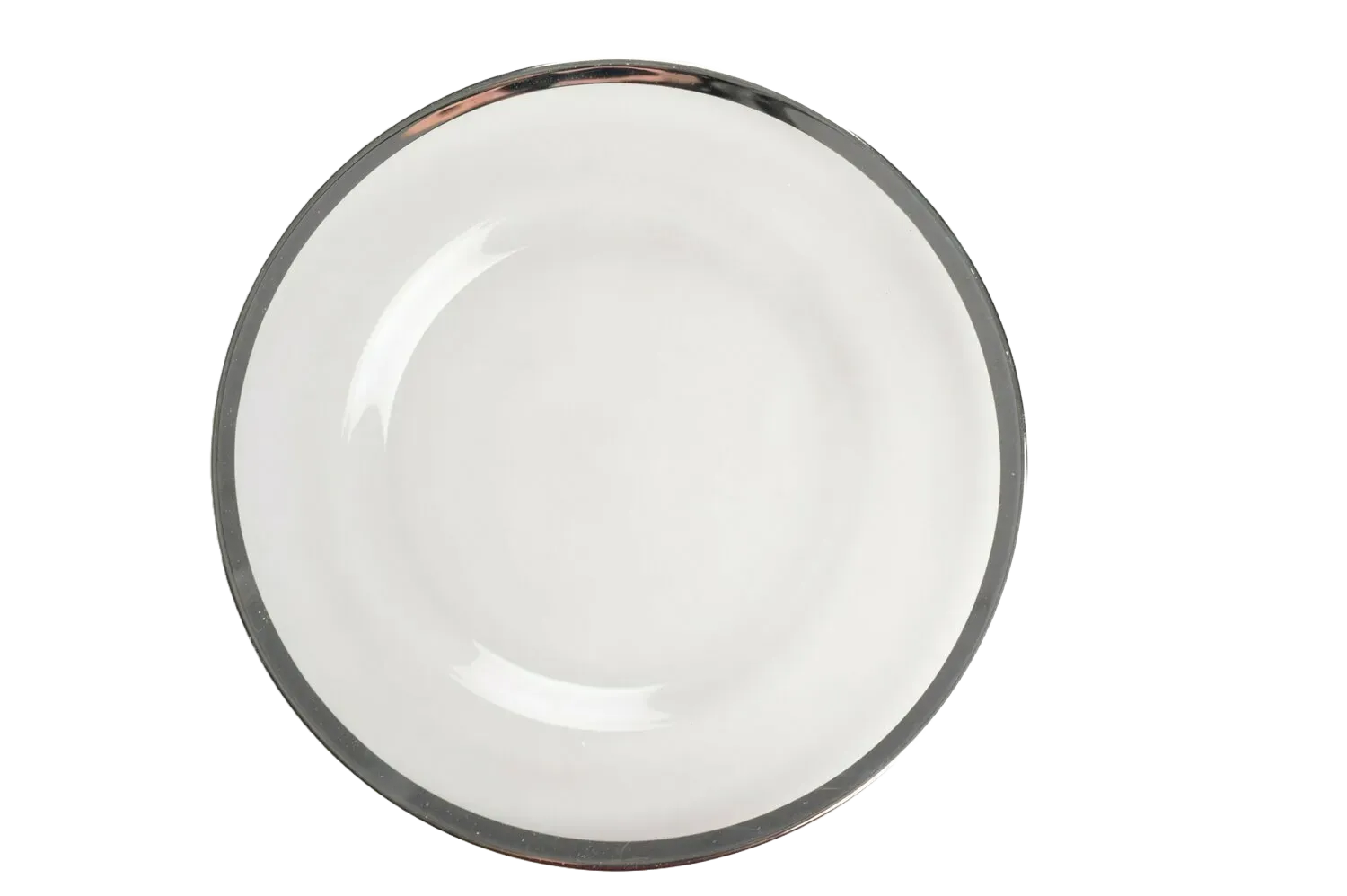 Glass Under Plates Silver Rim ZAD Hiring