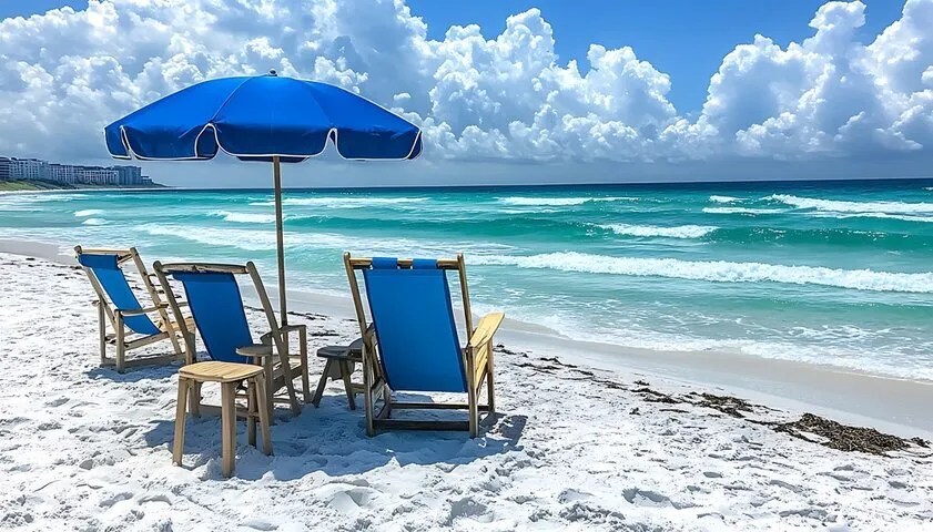 ⛱️Two Chairs, One Umbrella, Endless Relaxation
