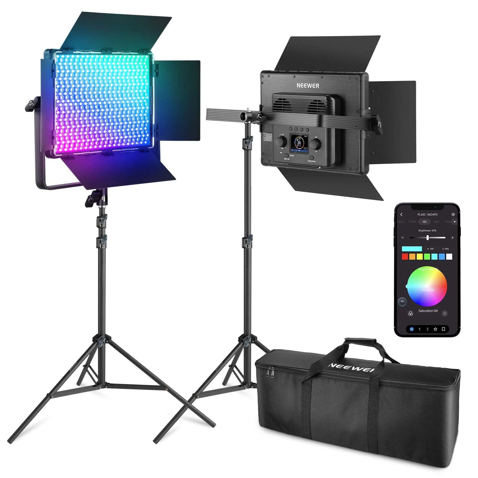 2x RGB Led panels