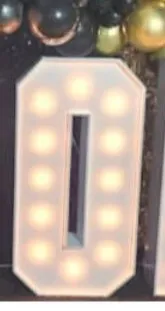 Letra O iluminada