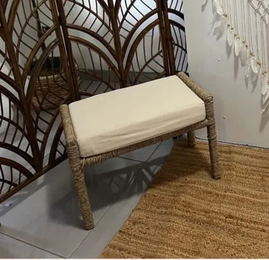 Small rattan bench 