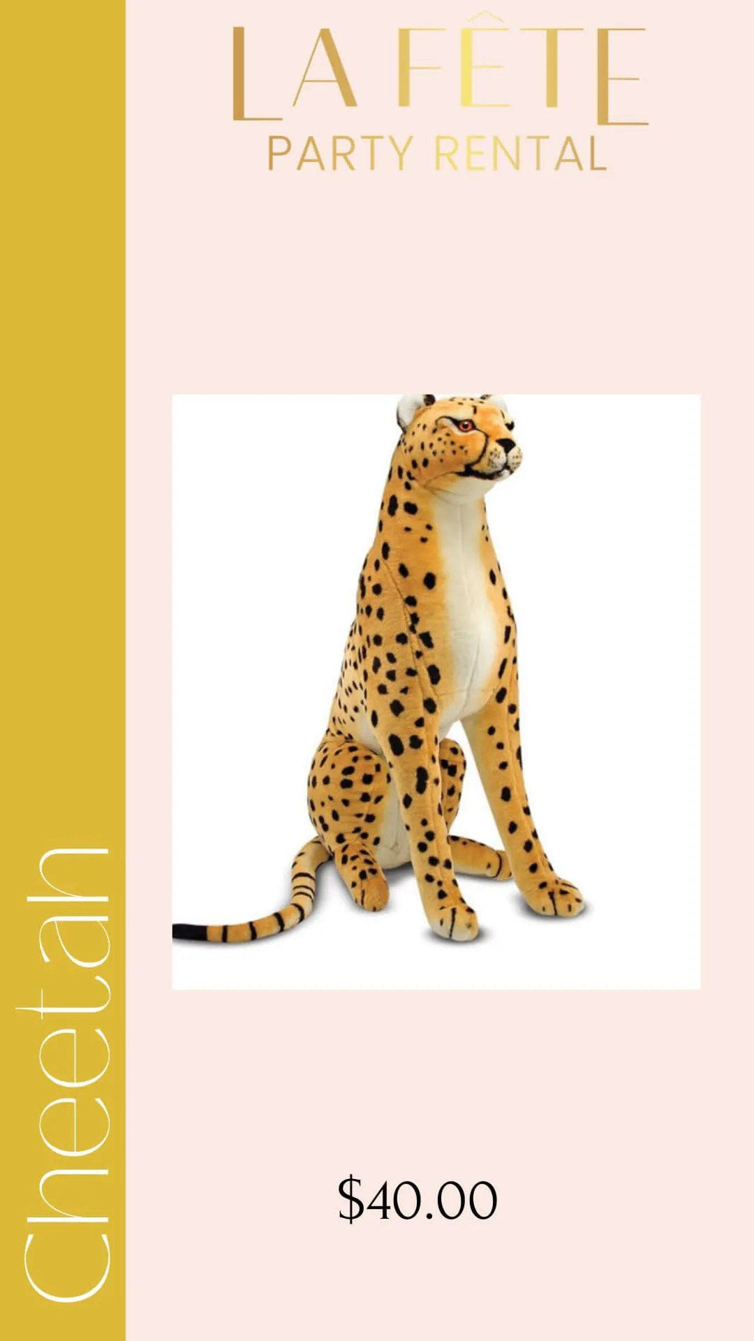 Peluche cheetah 