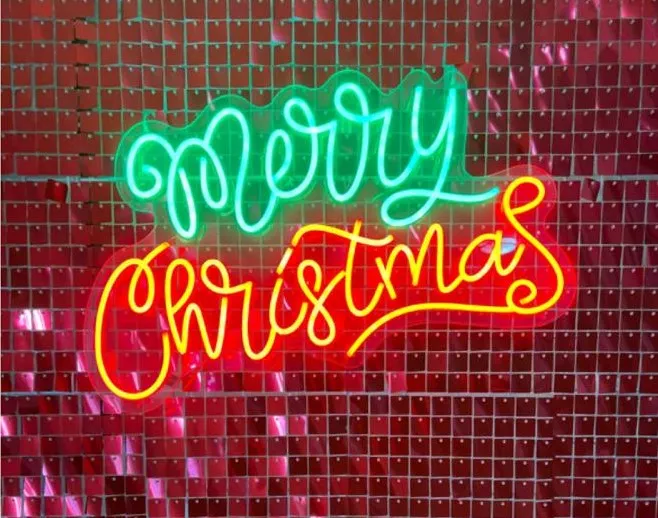 Neón sign "Merry Chritsmas "