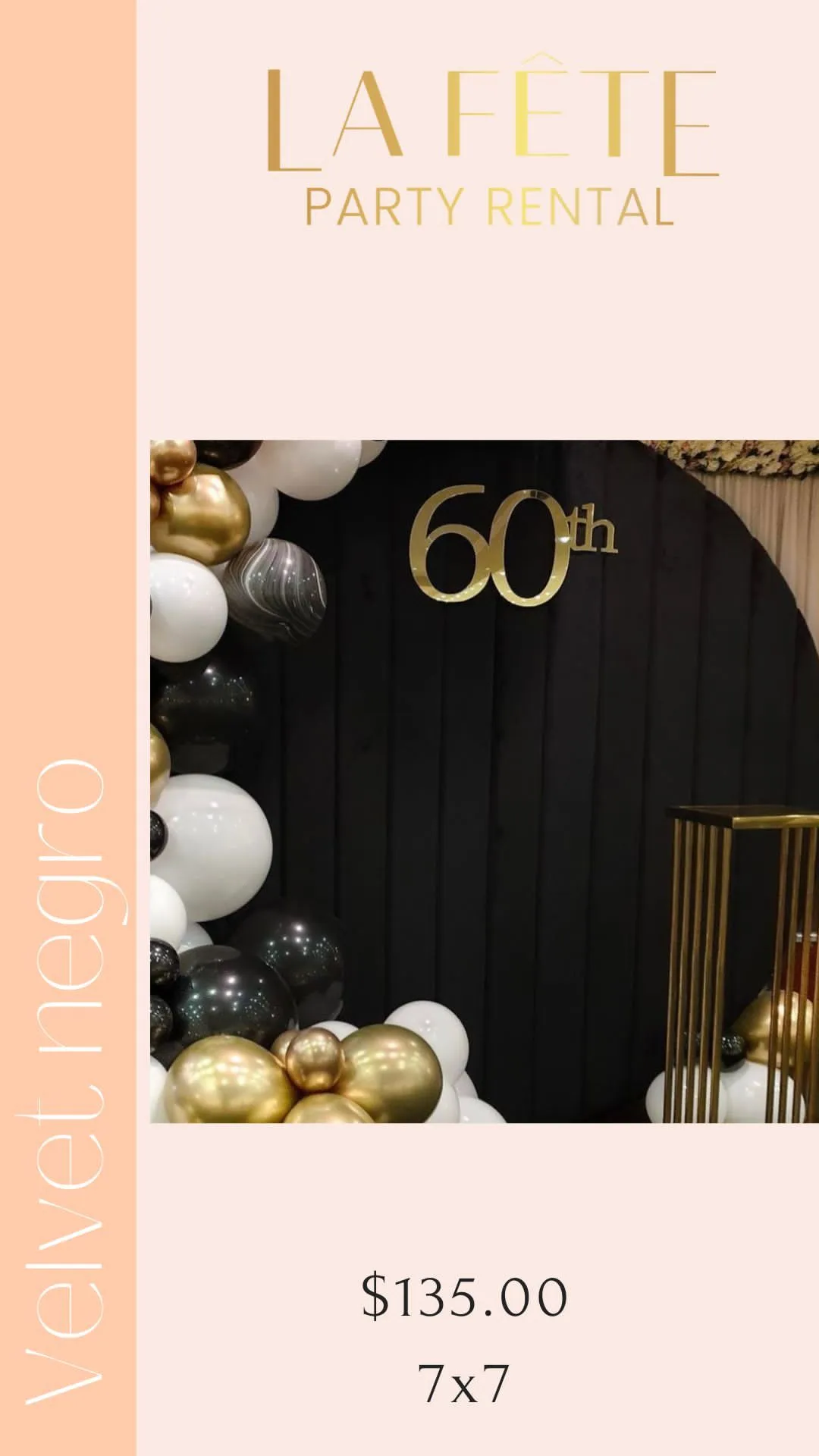 Backdrop velvet negro
