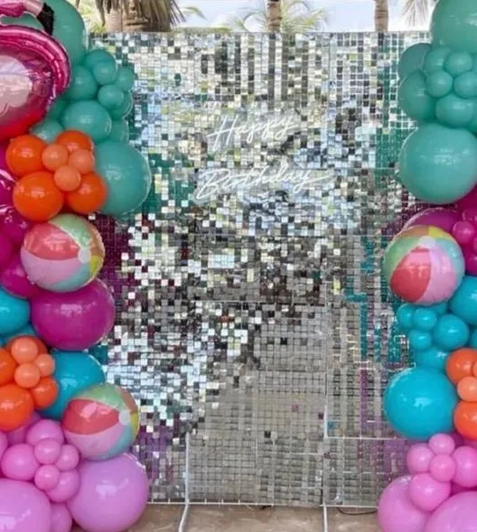 Shimmer wall Tiffany blue 