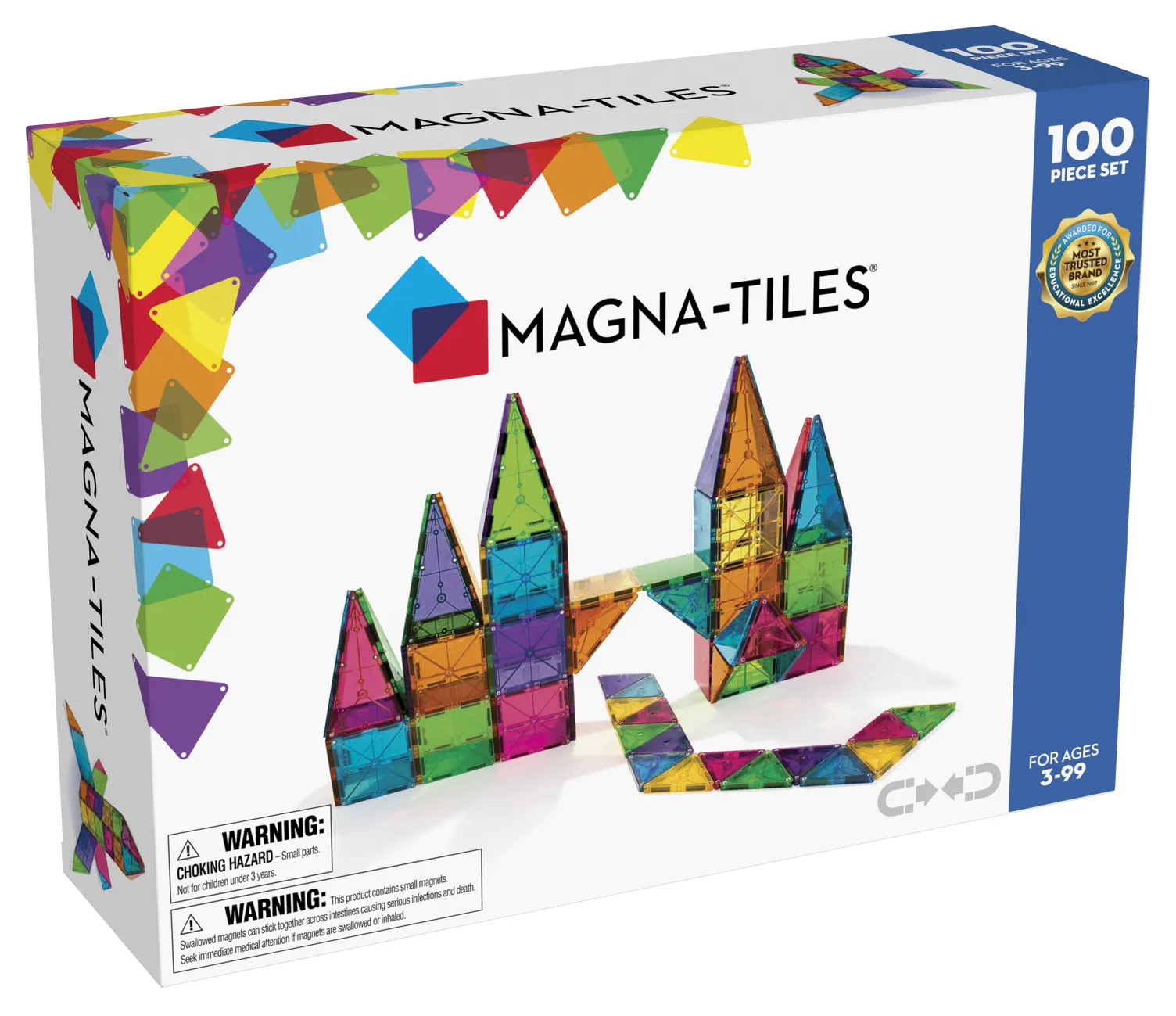 Connetix Ball run + Magna-Tiles set 100