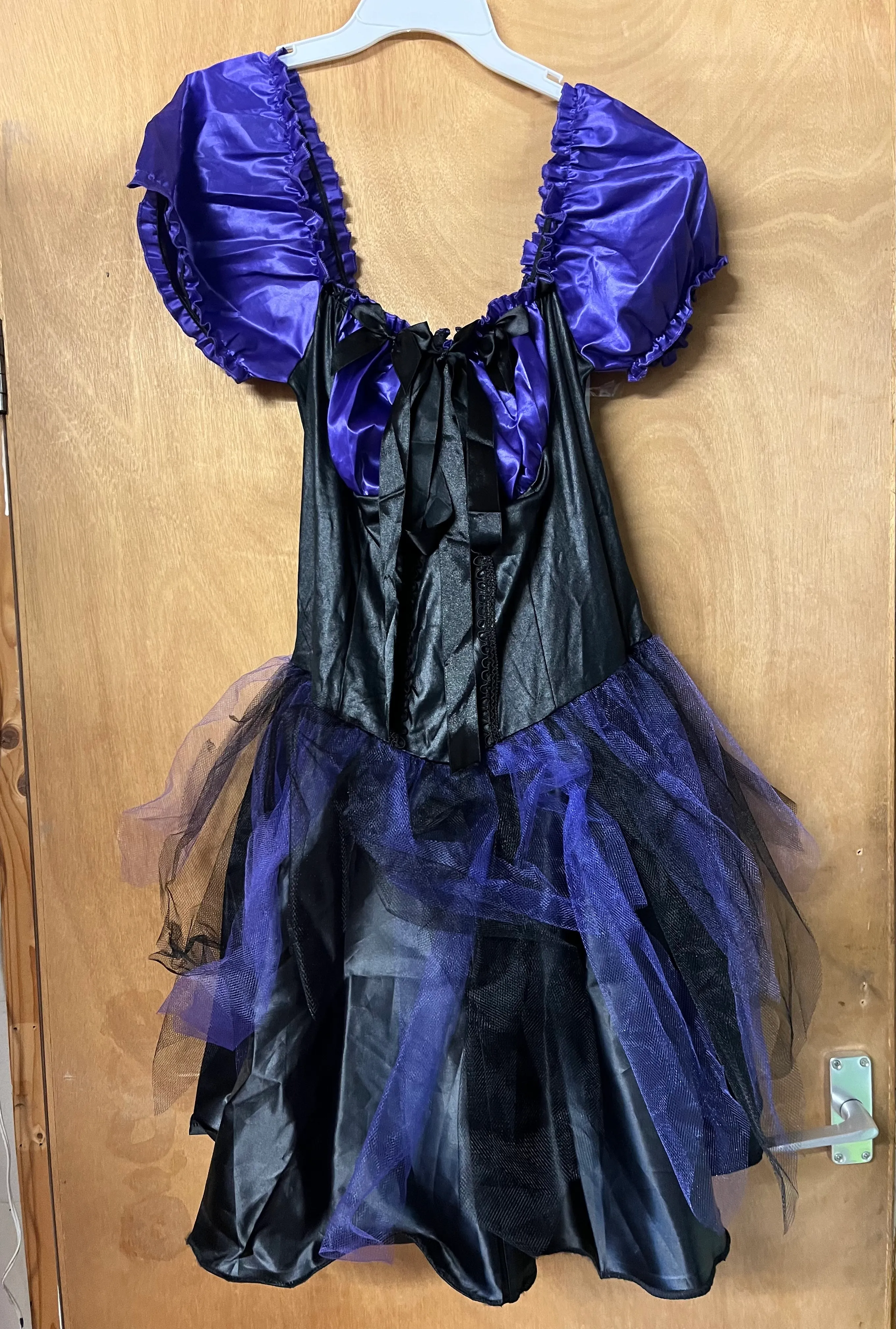 Skirted leotard- Black and purple