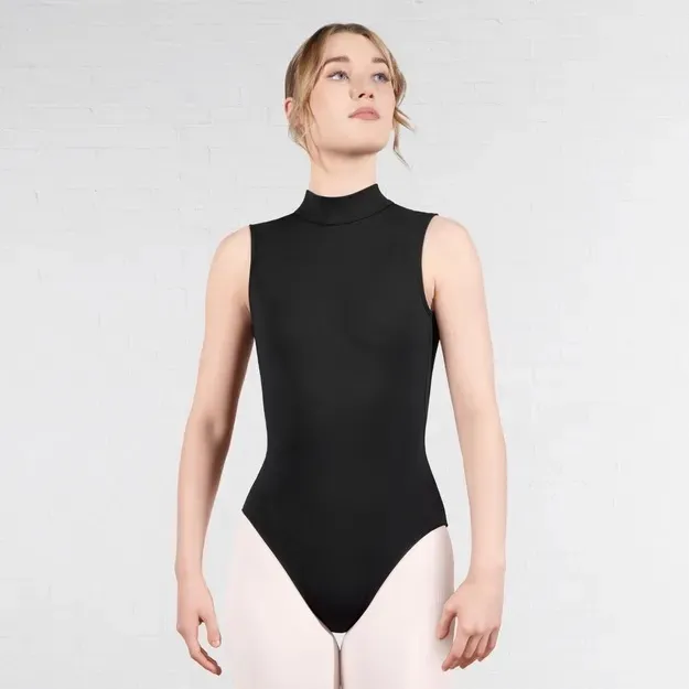Leotard- Black high neck