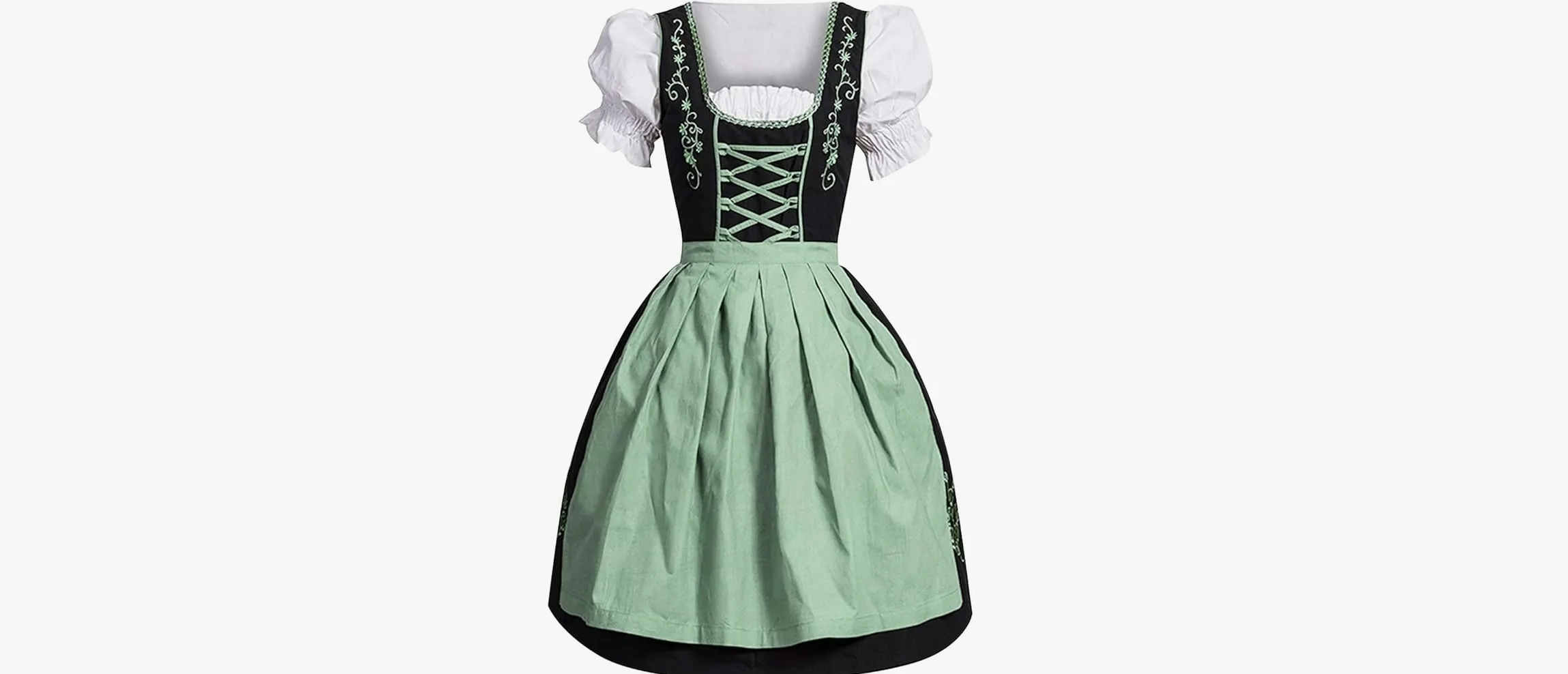 Dress- Black and various coloured peasant 
