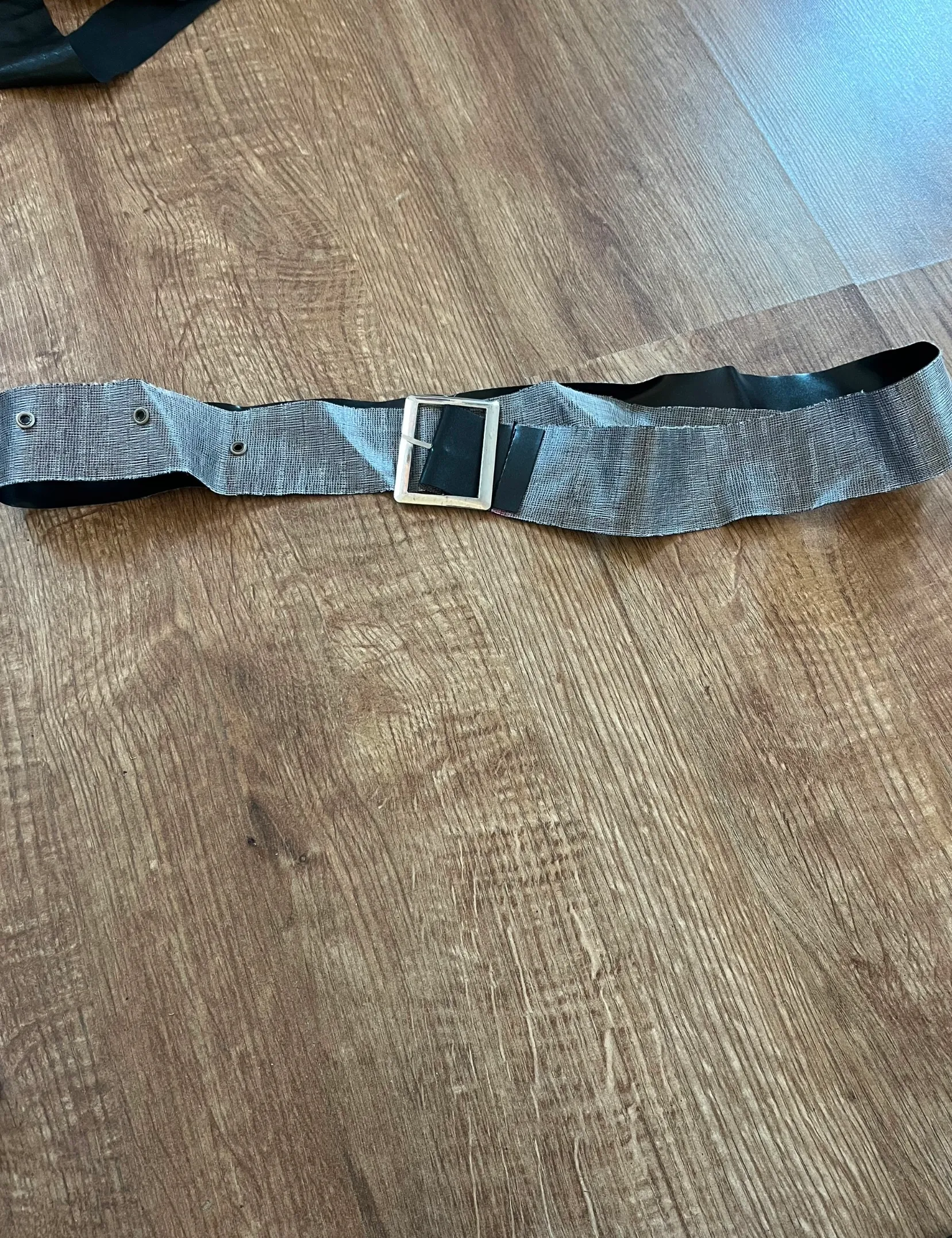 Belt- Black and Silver