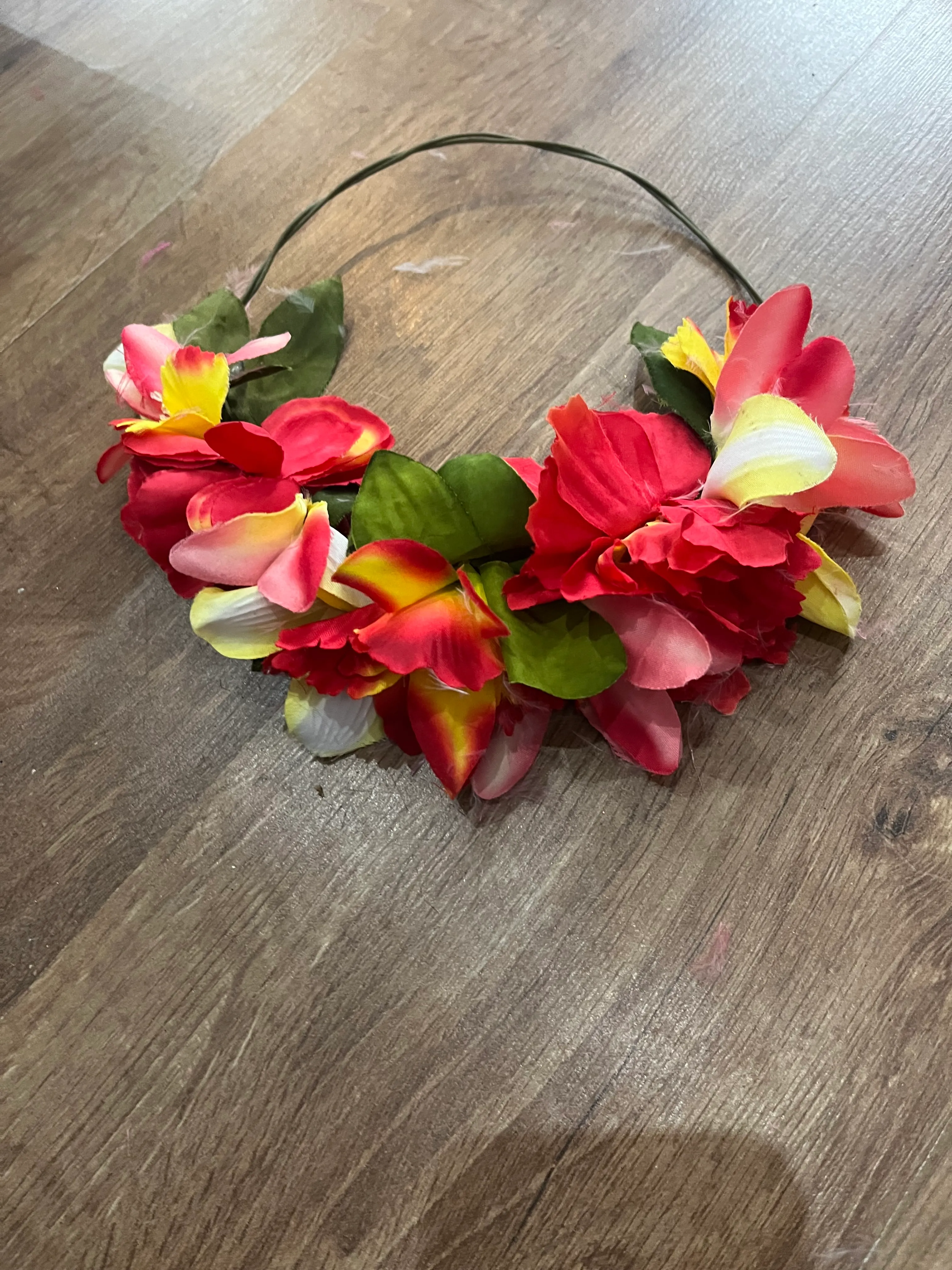 Flower headband- Red