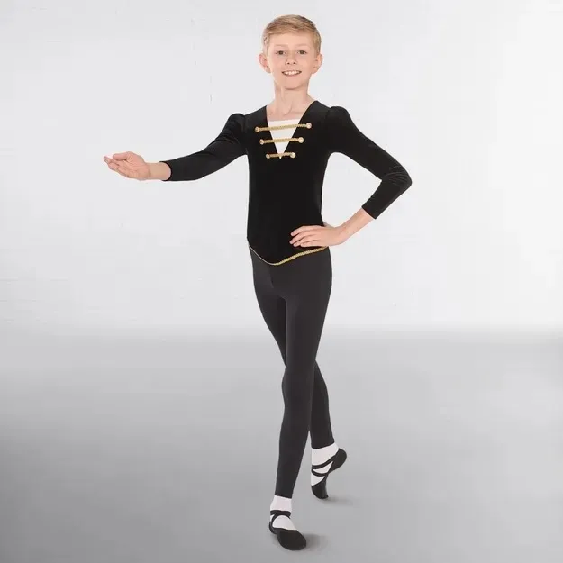 Boys ballet tunic- Black and gold