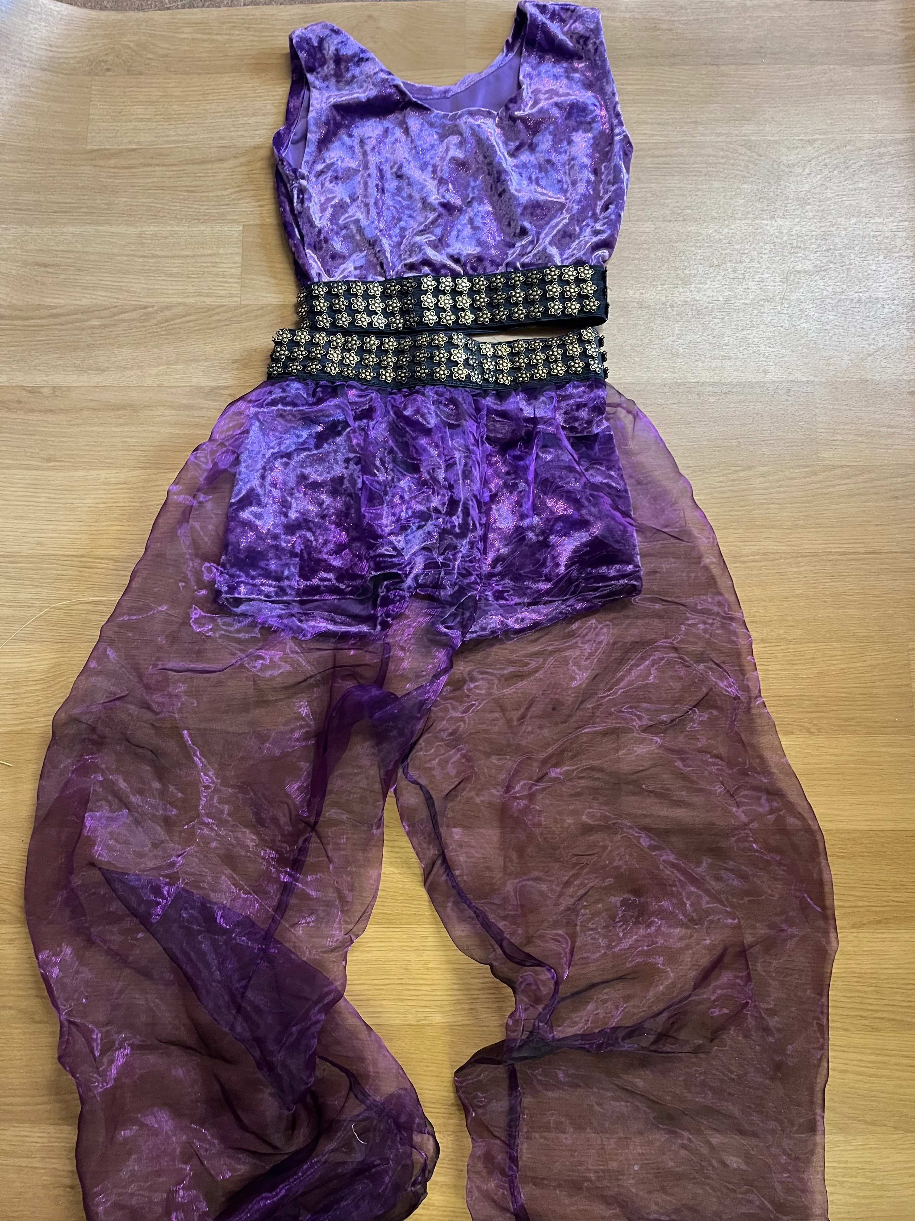 Character- Purple Aladdin trousers and top