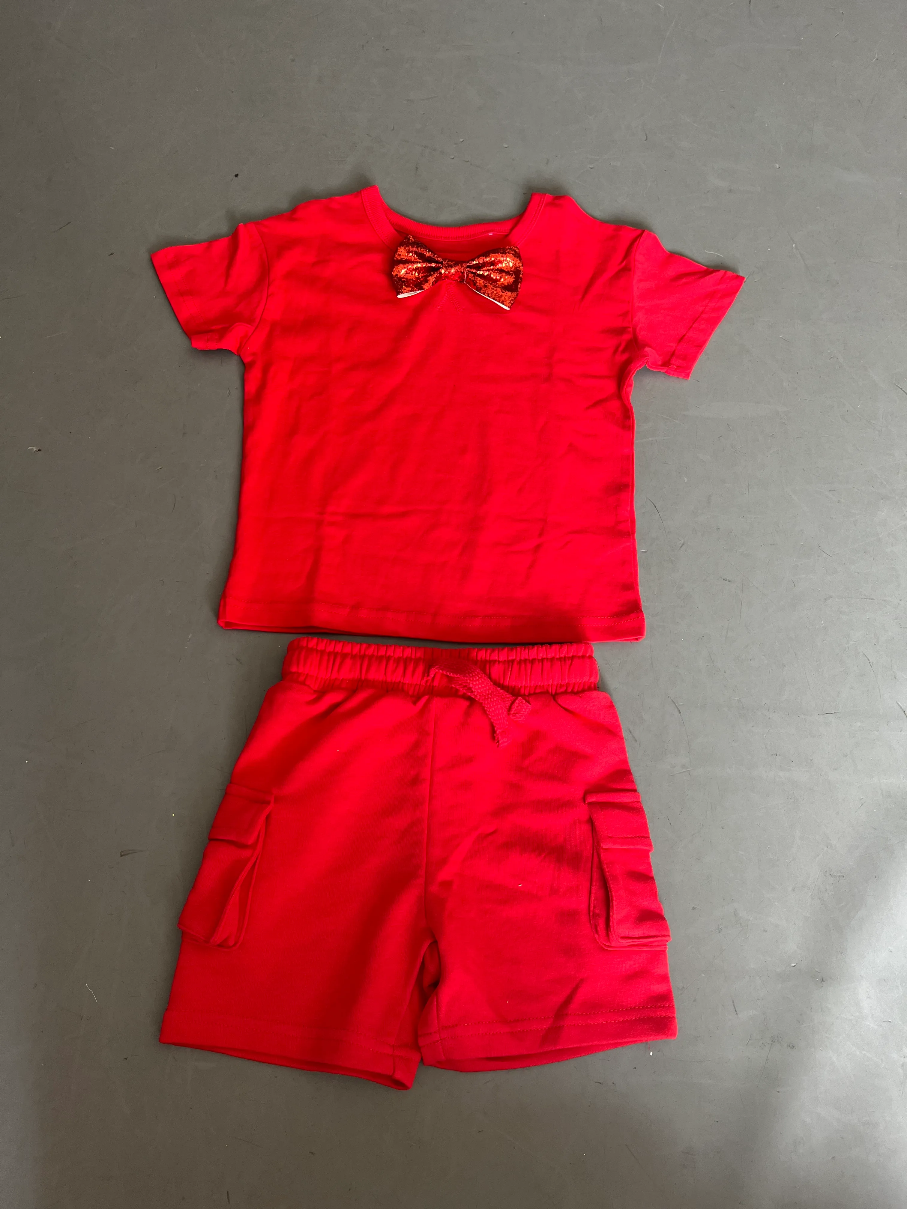 Boys two piece- Bright red