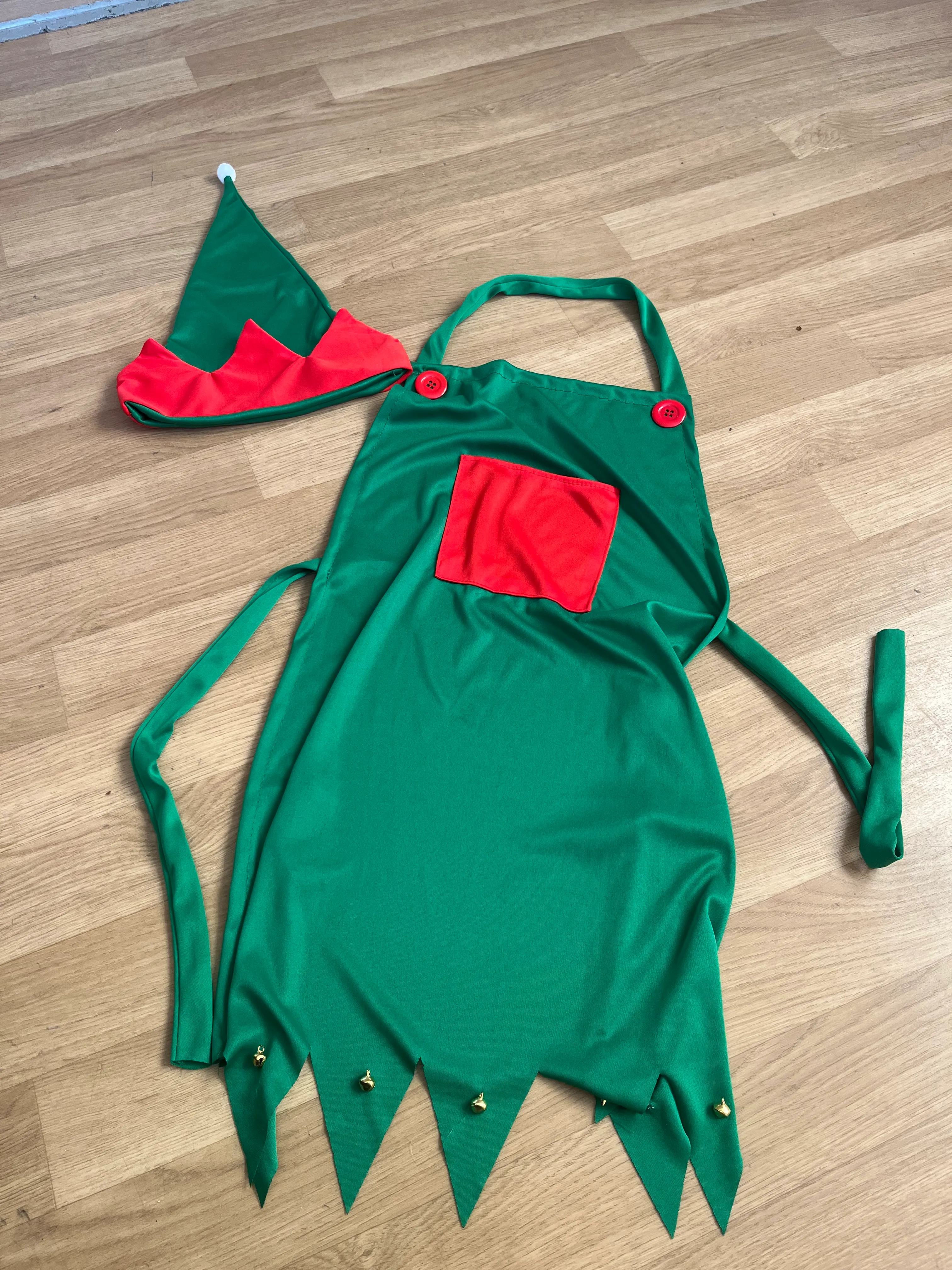 Elf Costume- Green and Red
