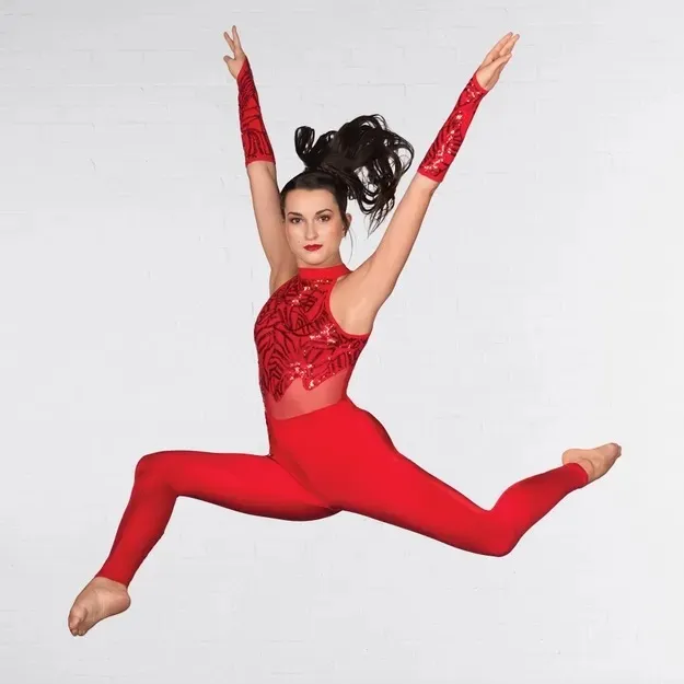 Catsuit-  Red sequin
