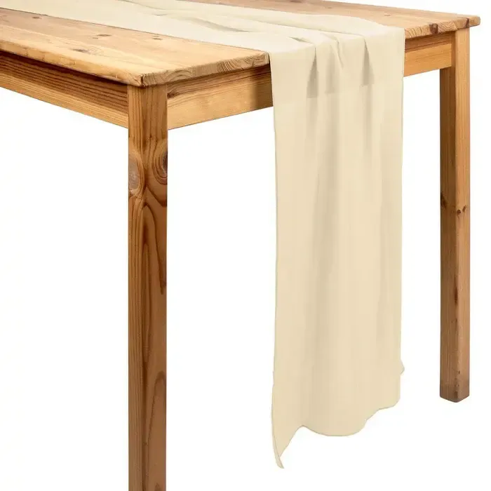 Tan Chiffon Runners