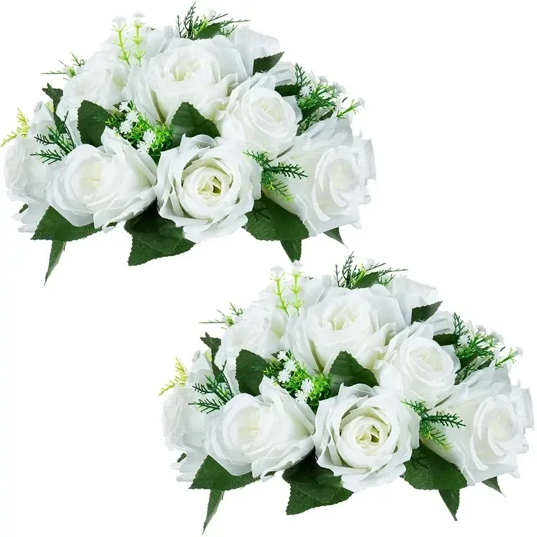 White Rose Centerpieces