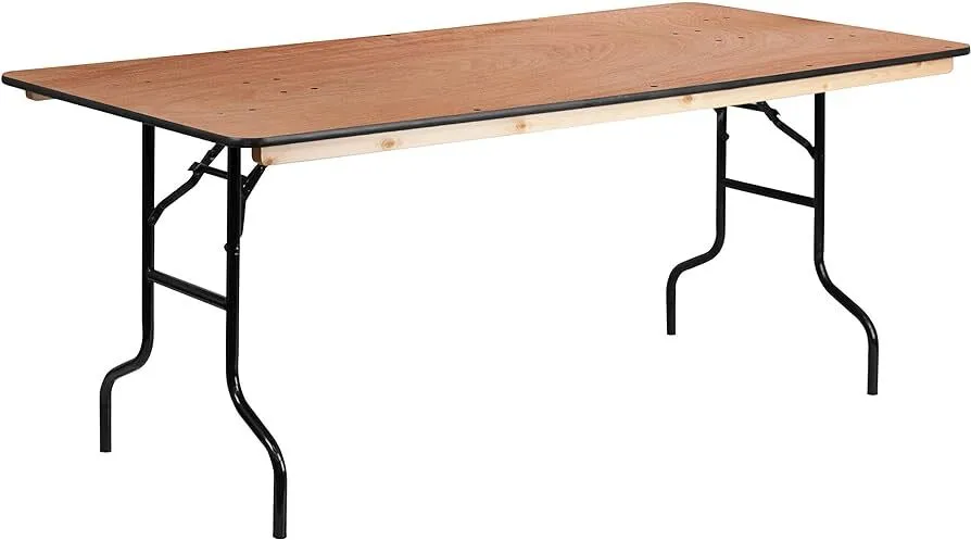 6 FOOT WOOD TABLE