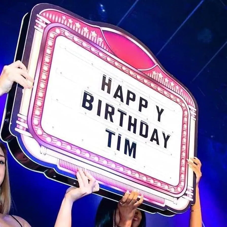 Bottle Service Sign