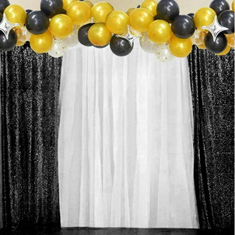 Black Sequin Backdrop