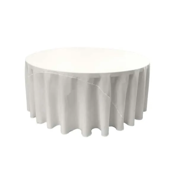 120in White Round Table Linens