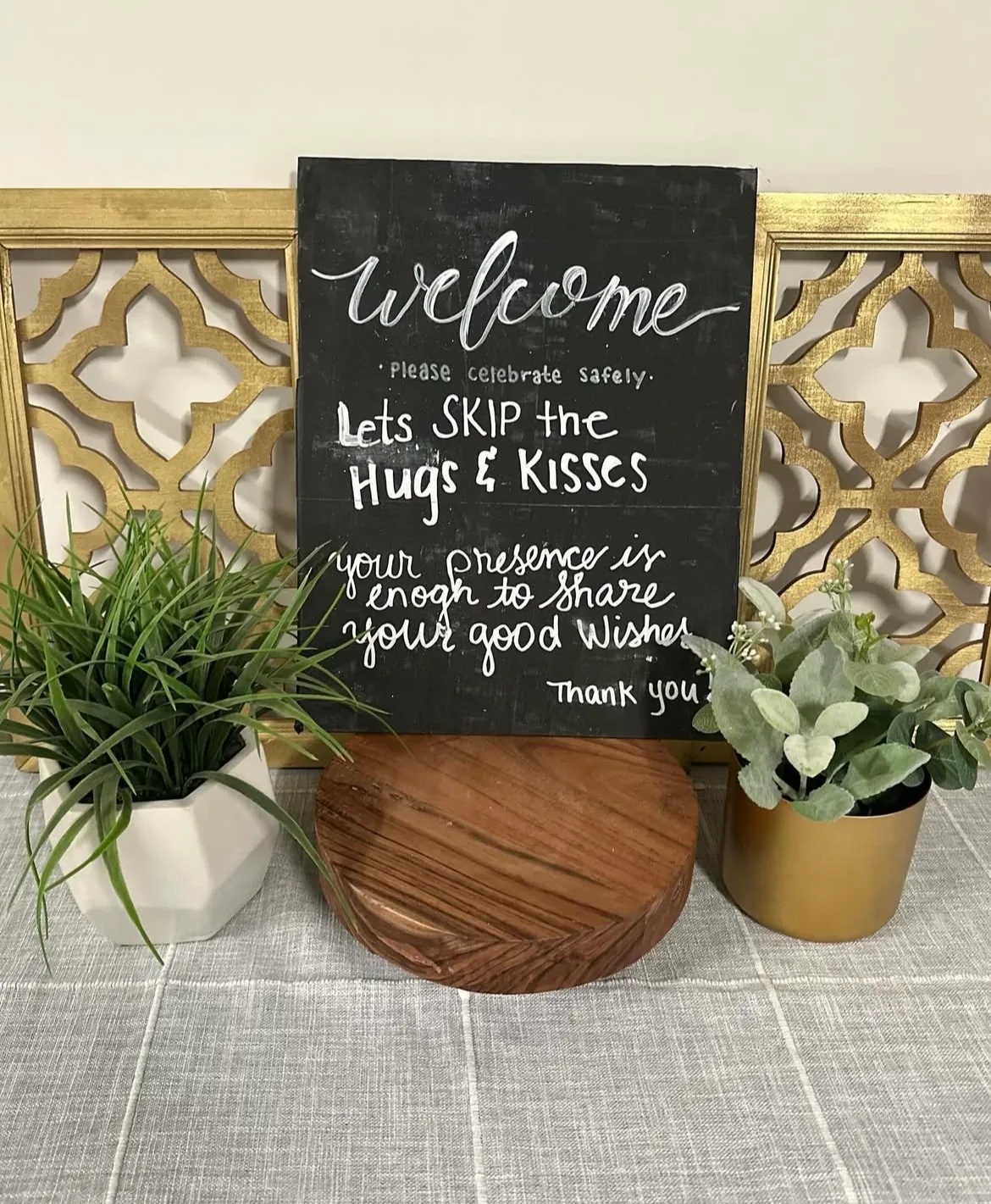 Plain Black Chalk Sign