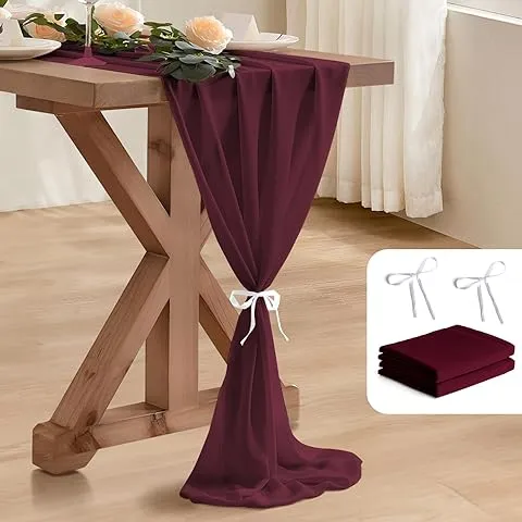 Burgundy Velvet Runner