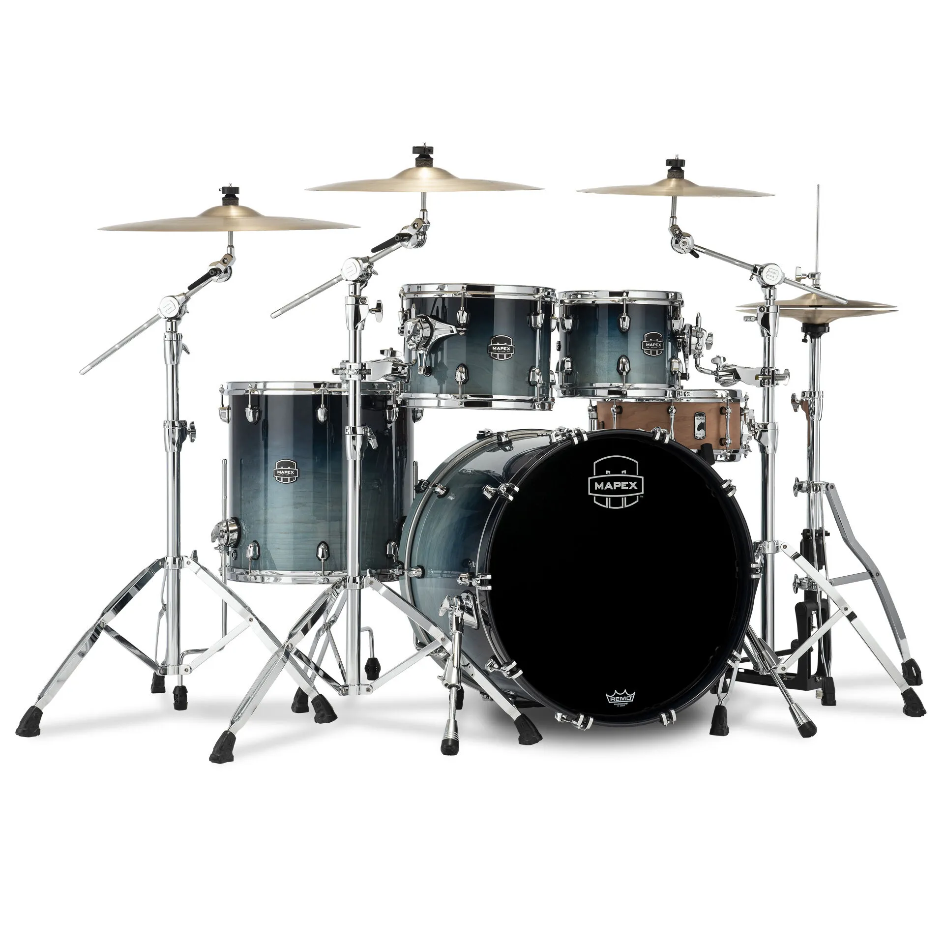 Mapex Saturn Maple/Walnut Hybrid 22" x 17" Bass Drum