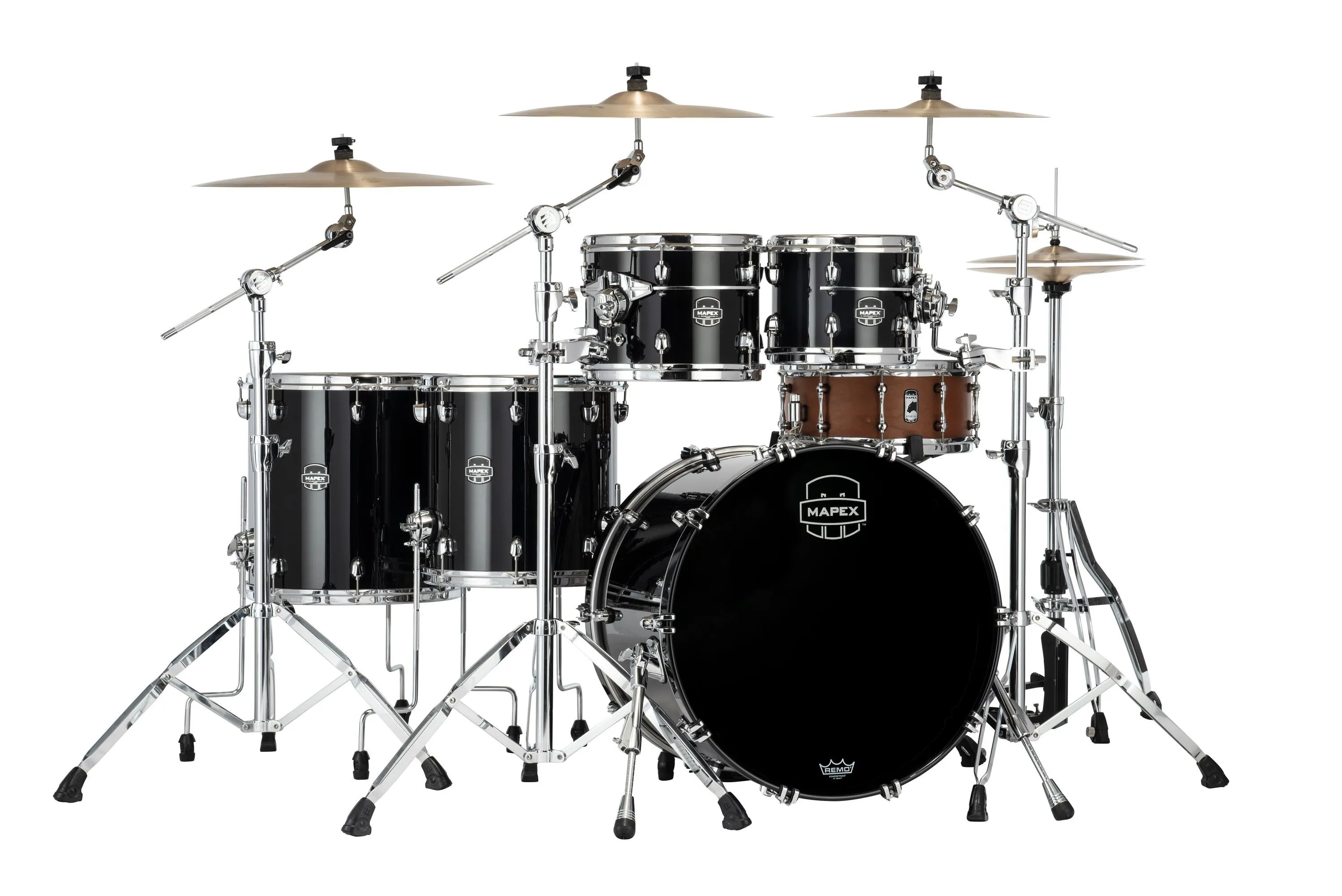 Mapex Saturn Maple/Walnut Hybrid 16" x 16" Floor Tom