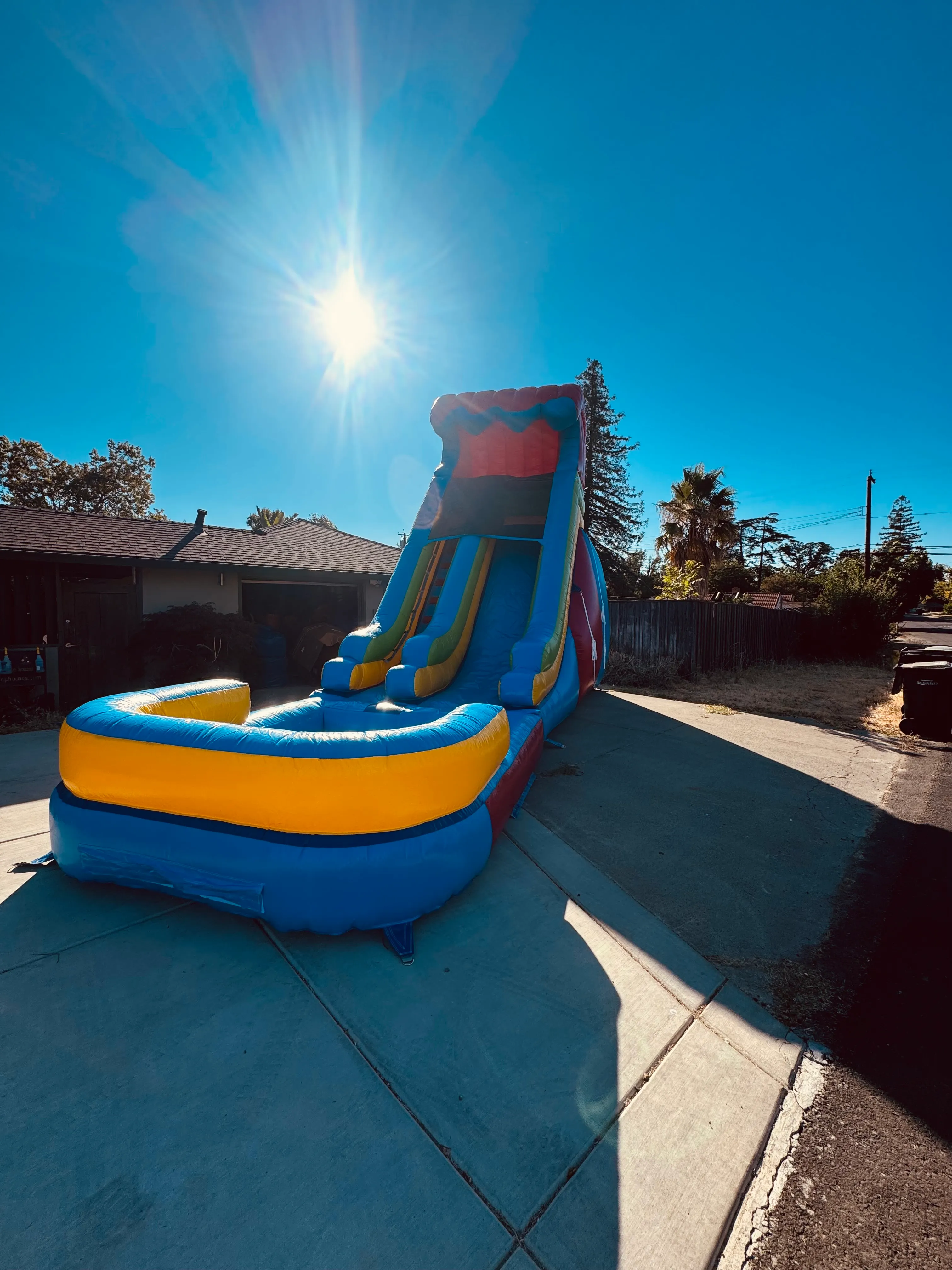 #59 18ft rainbow drop slide 