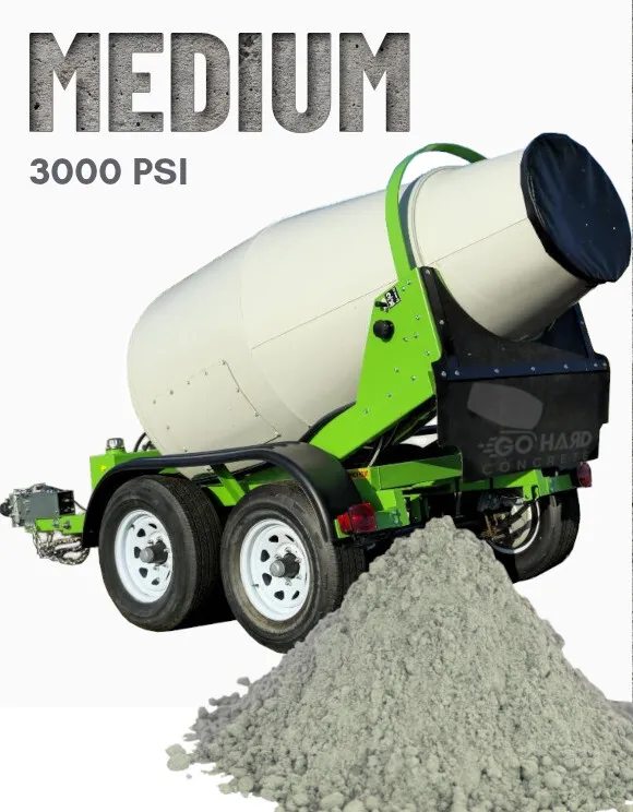 Concrete Trailer, 1.5 Cu. Yd., Medium Mix