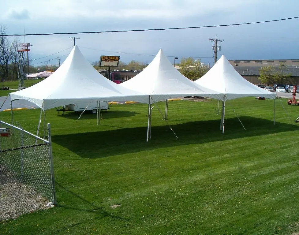 20' x 60' High Peak Party Package (Round Guest Tables)