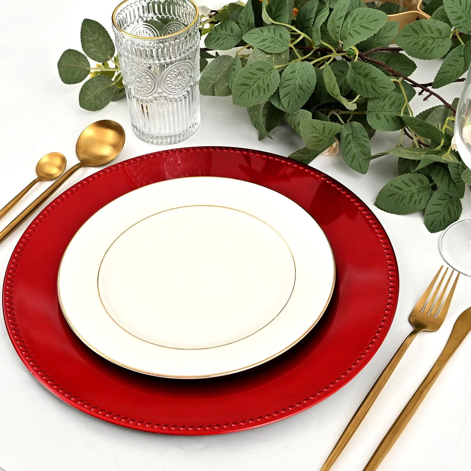 Charger Plates Red